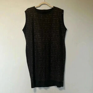 Misook  black nude lace dress